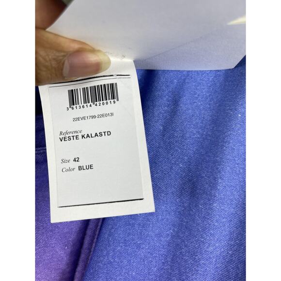 $1280 Isabel Marant Women's 42 US 10 Blue Veste Kalastd Ombre Zip Tassel Collar - Picture 11 of 15